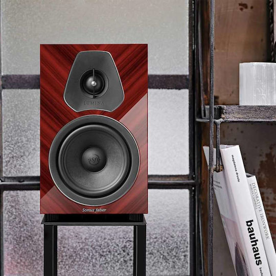 Sonus Faber Lumina II Amator Ζεύγος Ηχείων Hi-Fi Βιβλιοθήκης 150W 2 Δρόμων Π18xΒ26.3xΥ30.4εκ. Red High Gloss