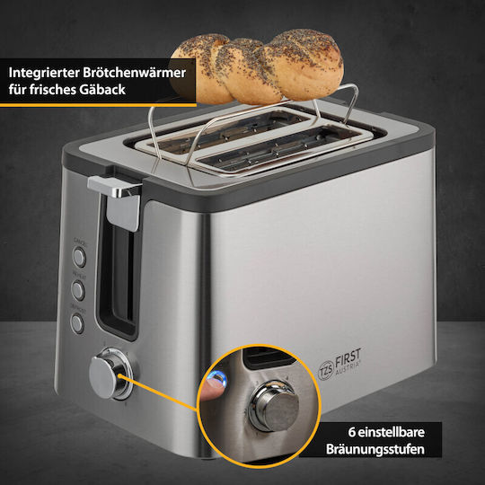 First Austria Φρυγανιέρα 2 Θέσεων 800W Inox