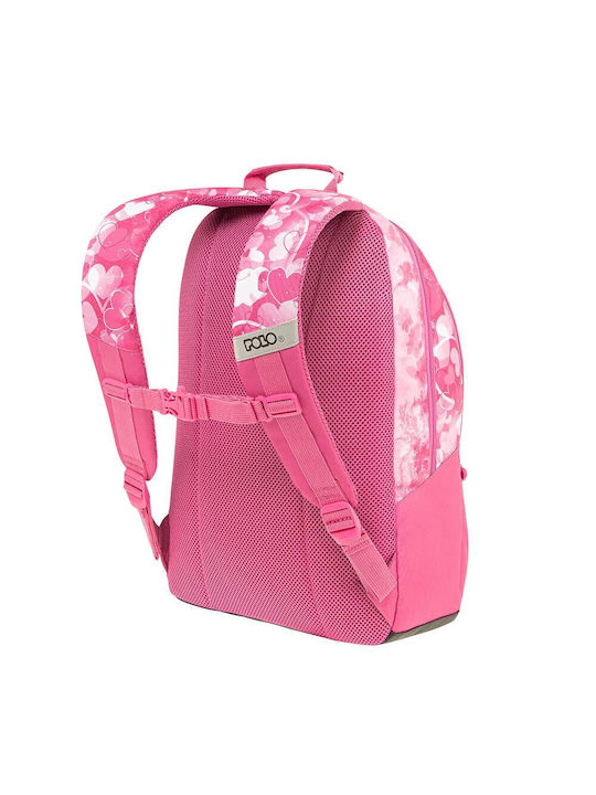 Polo School Bag Backpack Junior High-High School in Pink color 20lt 2024