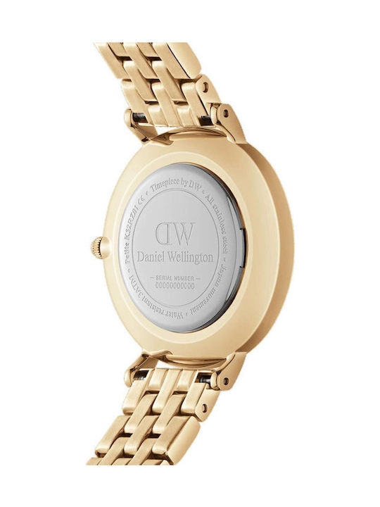 Daniel Wellington Petite Women's Watch with Gold Metal Bracelet