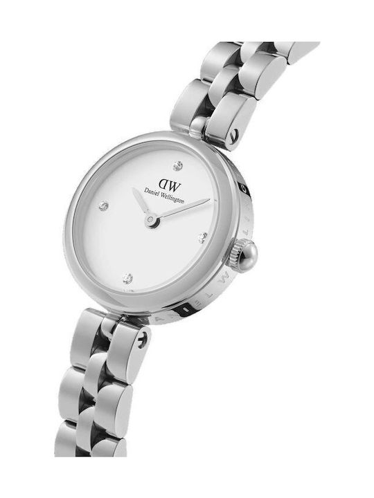 Daniel Wellington Lumine Crystals Women's Watch with Silver Metal Bracelet