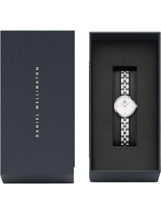 Daniel Wellington Lumine Crystals Women's Watch with Silver Metal Bracelet