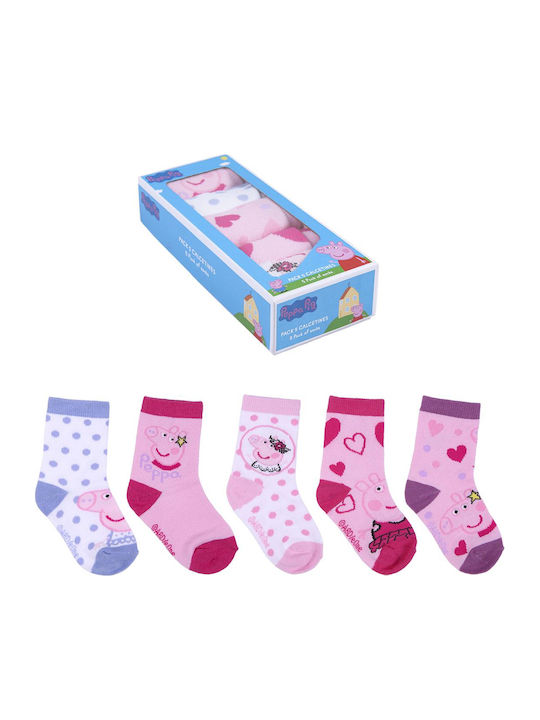 Peppa Pig Kids' Socks Colorful 5 Pairs