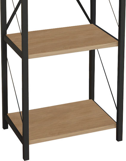 Bibliotecă Glase Negru 40x30x150εκ.