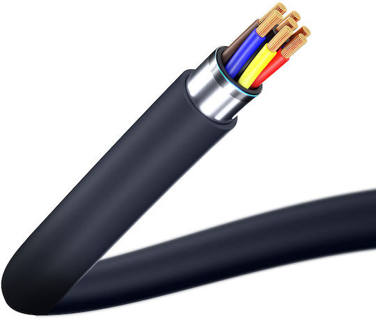 3MK Hyper USB 2.0 Cable USB-C male - USB-C 100W PD Μαύρο 1.2m