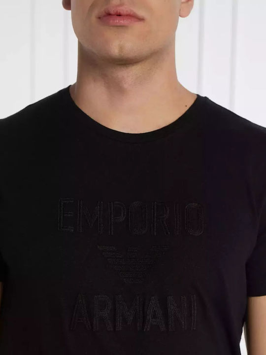 Emporio Armani Ανδρικό T-shirt Κοντομάνικο Μαύρο