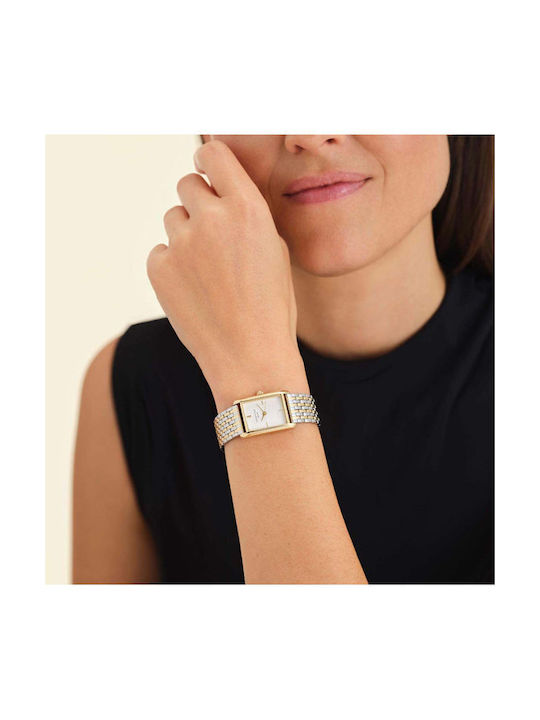 Rosefield Watch with Gold Metal Bracelet