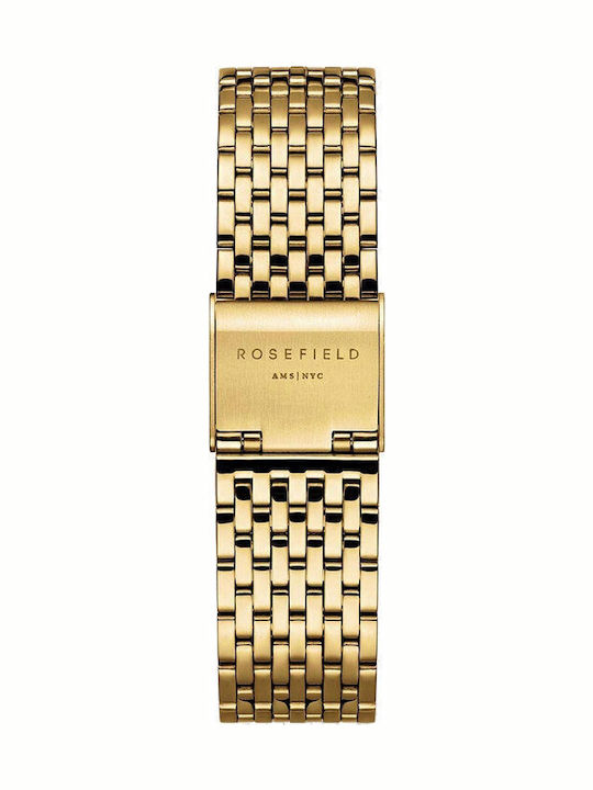 Rosefield Women's Watch with Gold Metal Bracelet