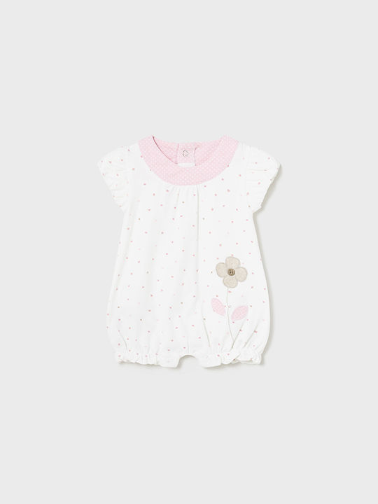 Mayoral Baby Bodysuit Set Short-Sleeved Rose