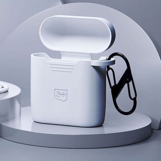3MK Калъф в Бял цвят за Apple AirPods 1 / AirPods 2