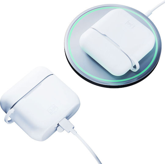 3MK Θήκη Σιλικόνης σε Λευκό χρώμα για Apple AirPods