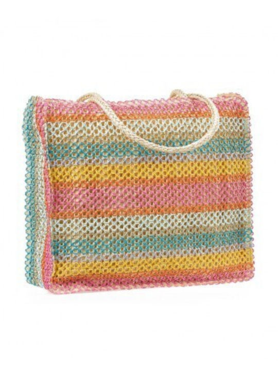 Verde Straw Beach Bag Multicolour