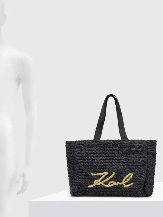 Karl Lagerfeld Τσάντα Θαλάσσης Μαύρη