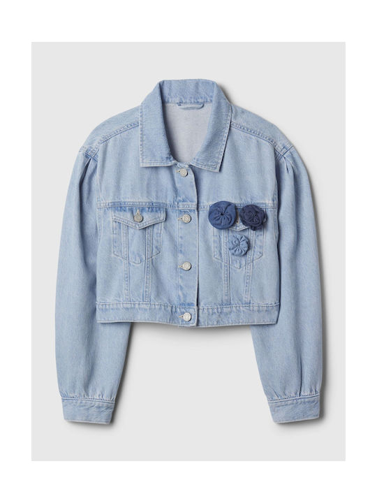 GAP Kids Denim Jacket Long Light Wash