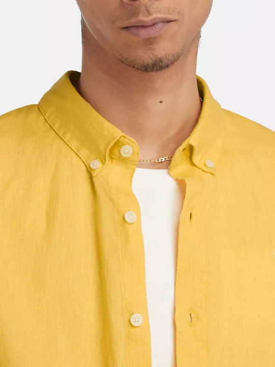 Mill Long-sleeved Linen Shirt Yellow