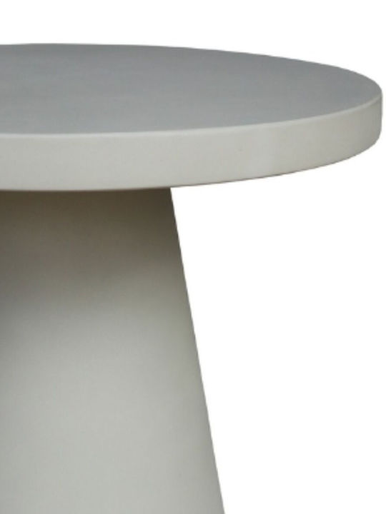 Round Table from Cement Green 45x45x50cm S8700657