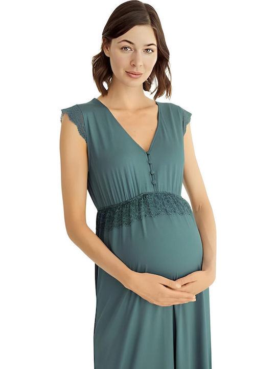 Monamise Nightgown Maternity & Nursing Gray