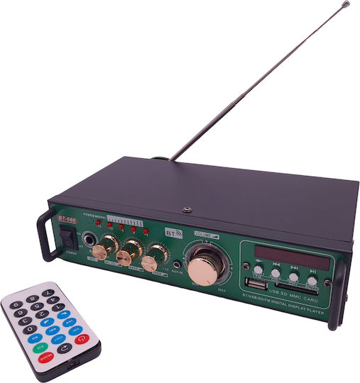 Τελικός Ενισχυτής Hi-Fi Stereo Μαύρος