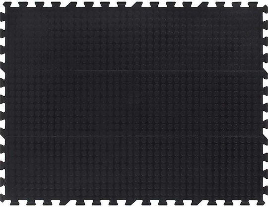 vidaXL Δάπεδο Παζλ Γυμναστηρίου Μαύρο 90x120x0.12cm 1τμχ