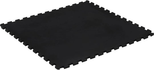 vidaXL Boden Puzzle Fitnessstudio Schwarz 100x100cm 1Stück