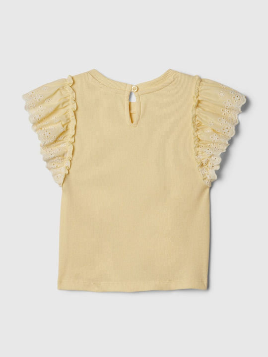 GAP Kids Blouse Short Sleeve Maize Yellow