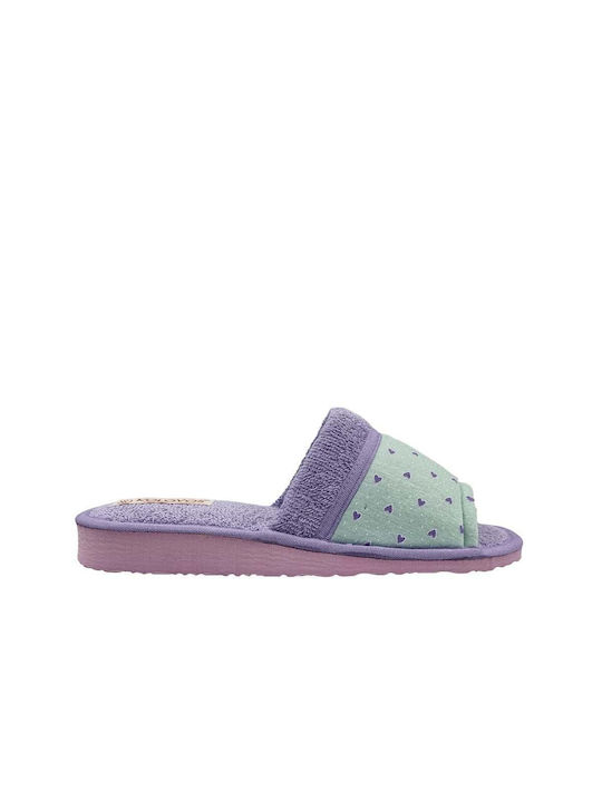 Kolovos Winter Women's Slippers in Green color