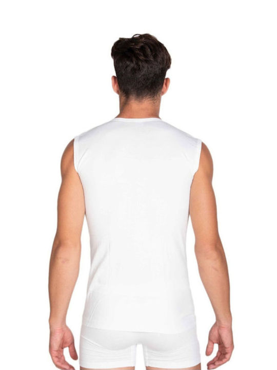 Men's Undershirt Sleeveless in White Color