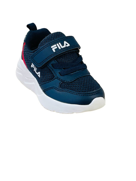 Fila Παιδικά Sneakers Brett 4 V με Σκρατς Μπλε