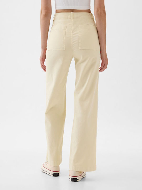 Damen Stoffhose Weiß