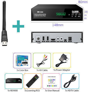 54789324 Ψηφιακός Δέκτης Mpeg-4 SD (480p) Σύνδεσεις SCART / HDMI / USB