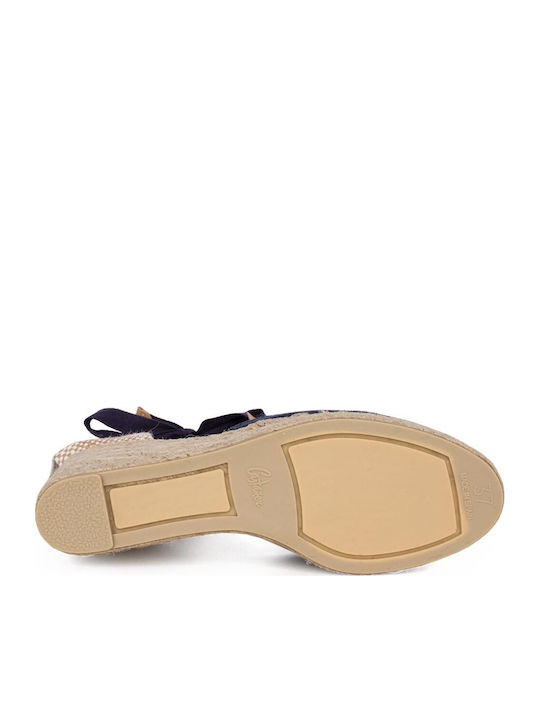 Carina 6 Women's Fabric Platform Espadrilles Blue