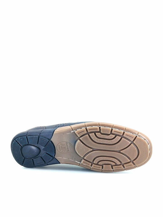 Men's Leather Moccasins Blue