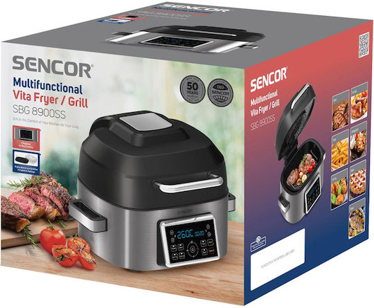 Sencor Vita Air Fryer με Wi-Fi 6lt Ασημί