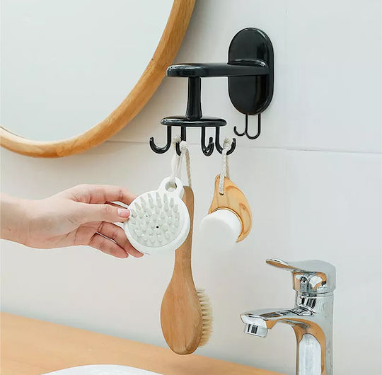 Plastic Kitchen Hanger 14.5x14cm Black