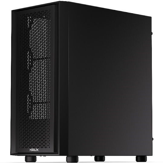 Krux Scor Gaming Middle Tower Carcasă Calculator cu Fereastră Laterală Negru