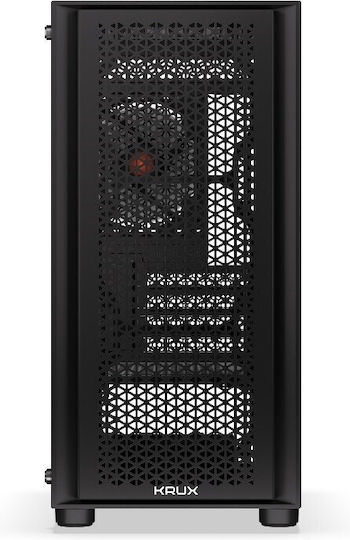 Krux Scor Gaming Middle Tower Carcasă Calculator cu Fereastră Laterală Negru