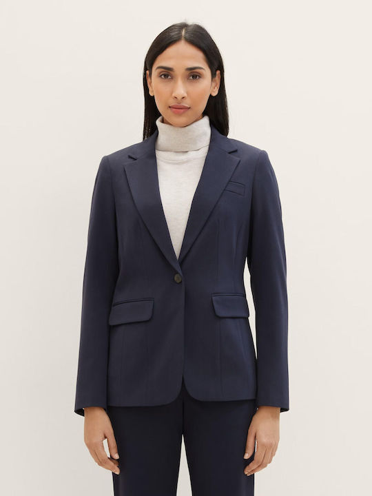 Tom Tailor Damen Blazer Blau