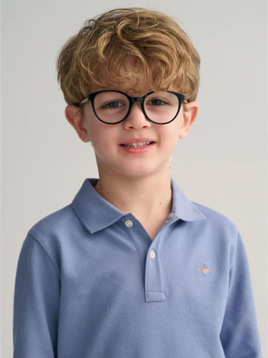 Gant Kids Polo Long Sleeve Blue