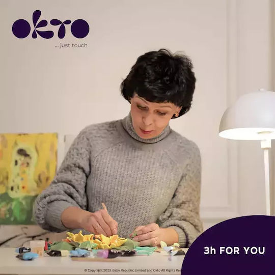 Okto Diy Creative Sensory Painting Set 3d With Clay Vincent Van Gogh Sunflowers (12-99 Years) 10008