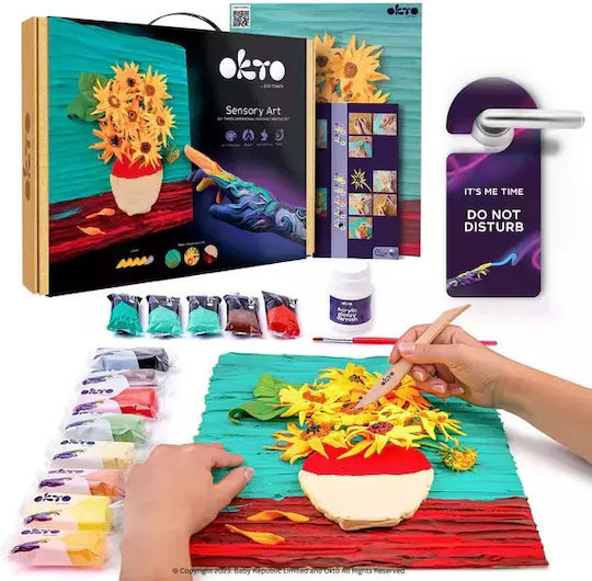 Okto Diy Creative Sensory Painting Set 3d With Clay Vincent Van Gogh Sunflowers (12-99 Years) 10008