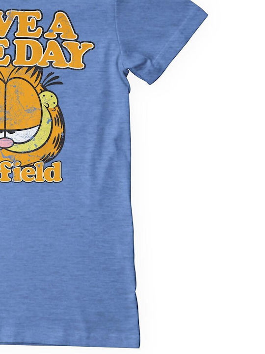 Paperinos Garfield - Have A Nice Day T-shirt Μπλε Βαμβακερό