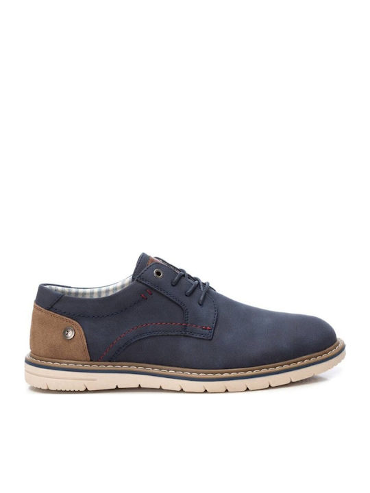 Men's Synthetic Leather Casual Shoes Blue