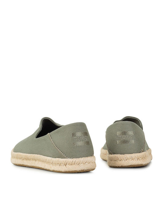 Santiago Men's Espadrilles in Green Color