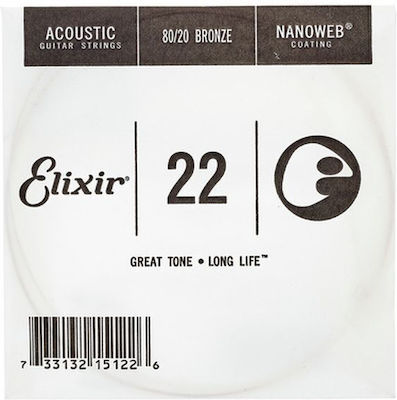 Elixir Single String for Acoustic Guitar Nanoweb