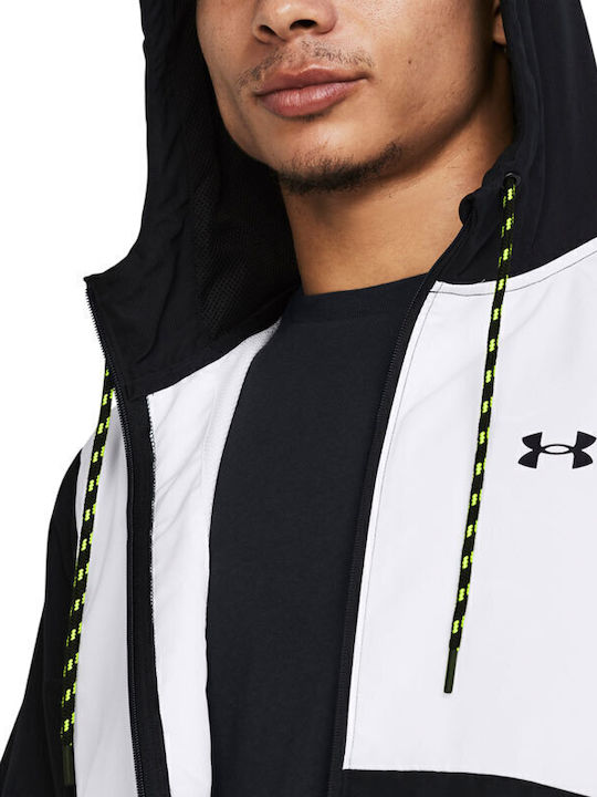 Sportjacke Winddicht Black/high-vis Yellow