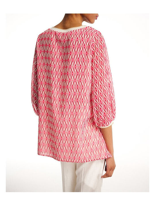 Women's Summer Blouse with 3/4 Sleeve Watermelon