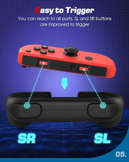 Nintendo MoKo Lily Зарядна станция за 2 контролера Превключвател / Превключвател OLED Черен