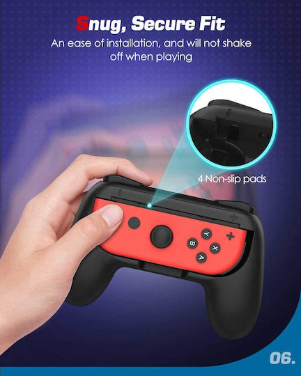 Nintendo MoKo Lily Зарядна станция за 2 контролера Превключвател / Превключвател OLED Черен