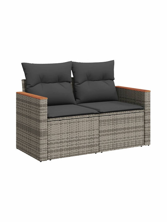 Canapea Cu Patru Locuri De Exterior Din Rattan Cu Perne 55x55x69cm