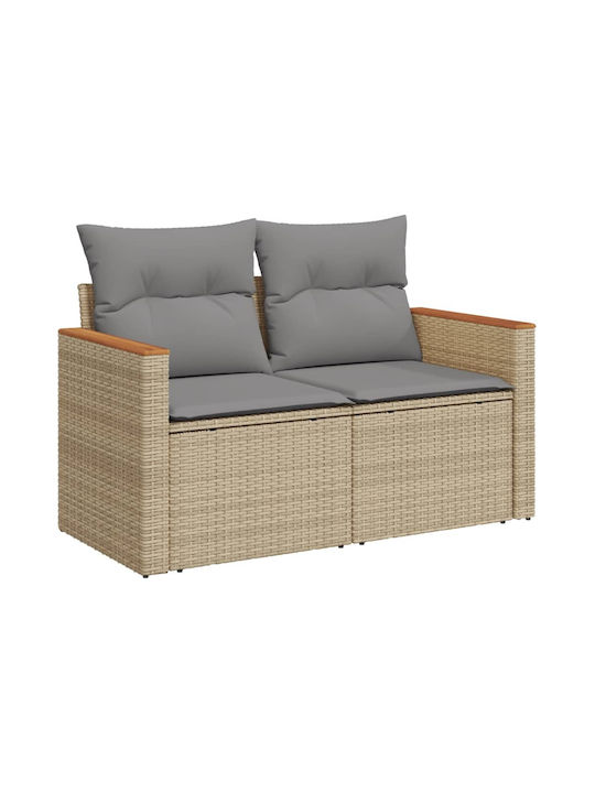 Canapea Cu Patru Locuri De Exterior Din Rattan Cu Perne 55x55x69cm